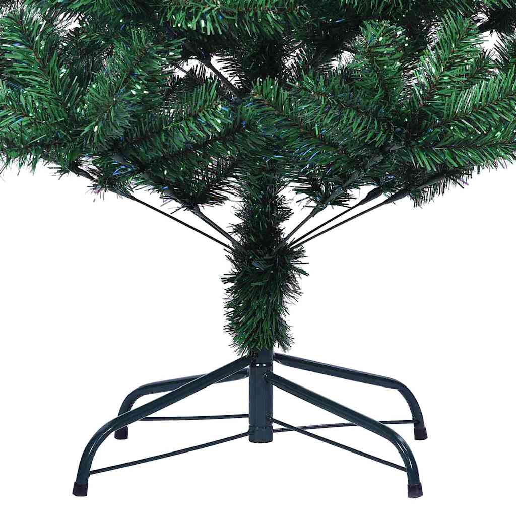 Umjetno predsvijetljeno božićno drvce Zelena 180 cm PVC i metal