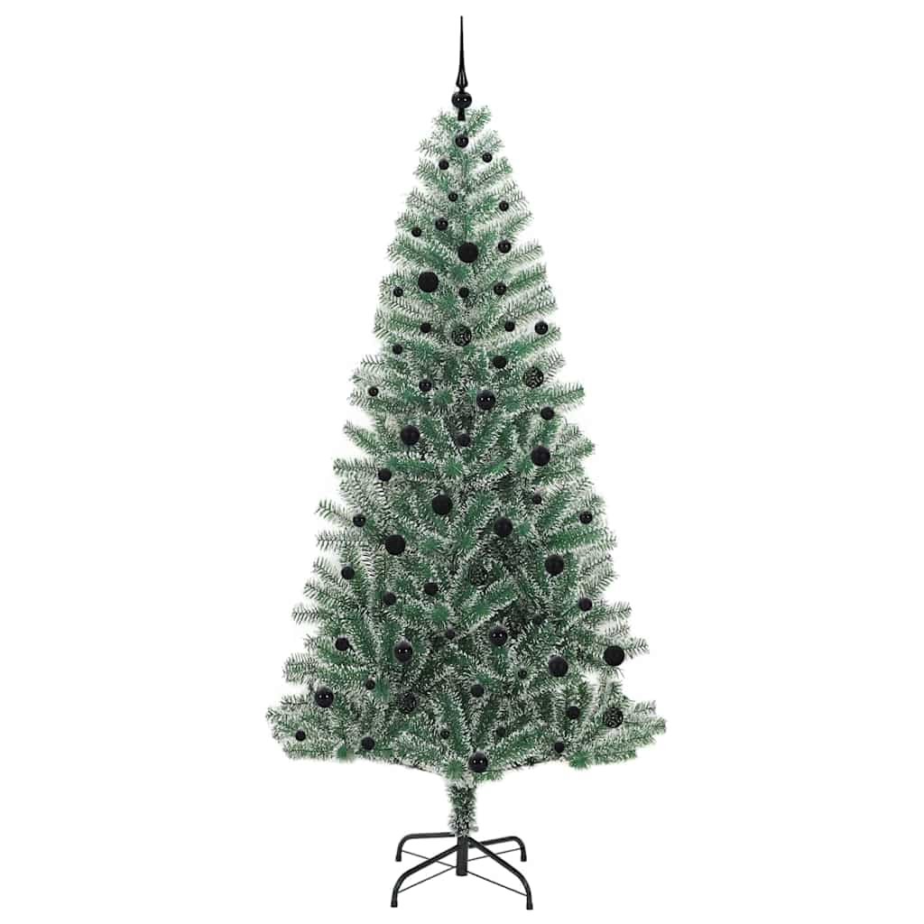Umjetno Božićno Drvo s Snježnim Flokom i LED Svjetlom 240 cm