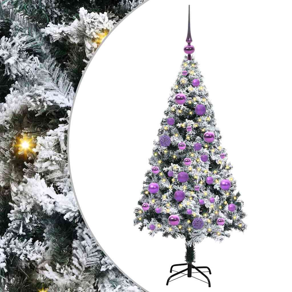 Umjetno božićno drvce Bijelo 120 cm PVC i Čelik i Plastika