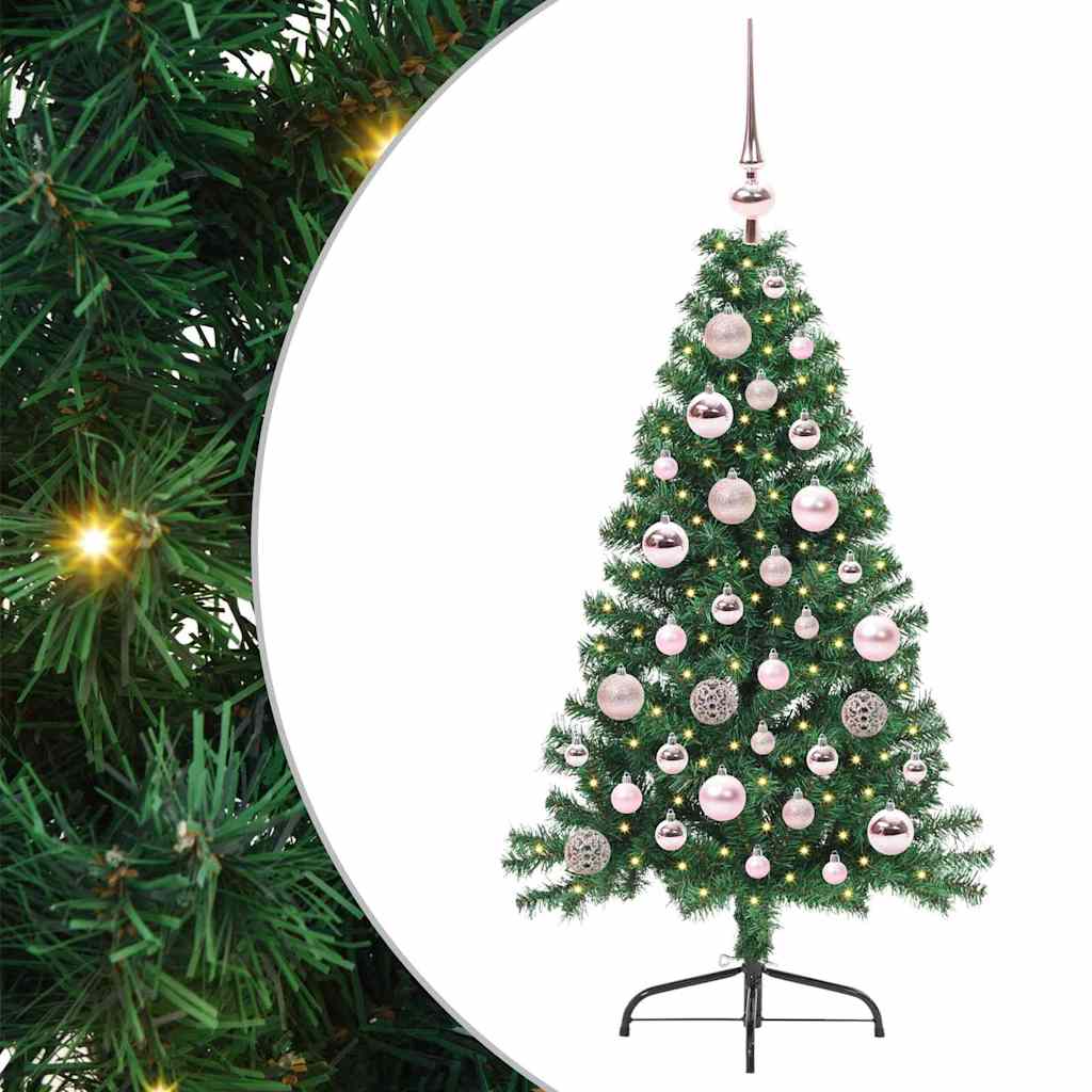 Umjetno predsvijetljeno božićno drvce Zelena 120 cm PVC