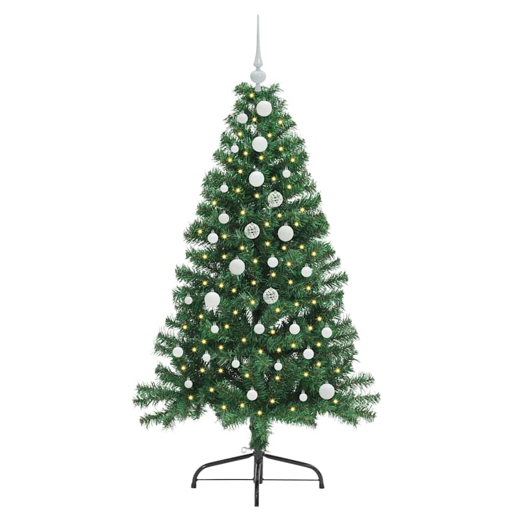 Umjetno predsvijetljeno božićno drvce Zelena 150 cm PVC