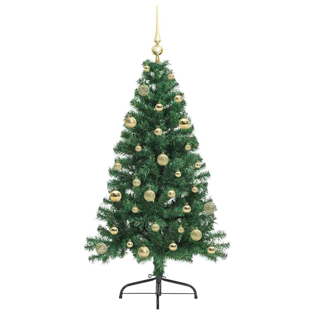 Umjetno predsvijetljeno božićno drvce Zelena 150 cm PVC