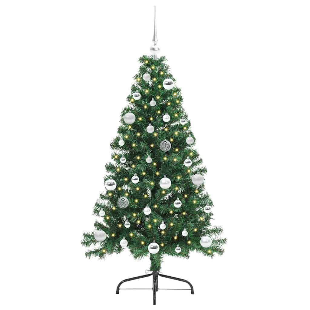 Umjetno predsvijetljeno božićno drvce Zelena 150 cm PVC