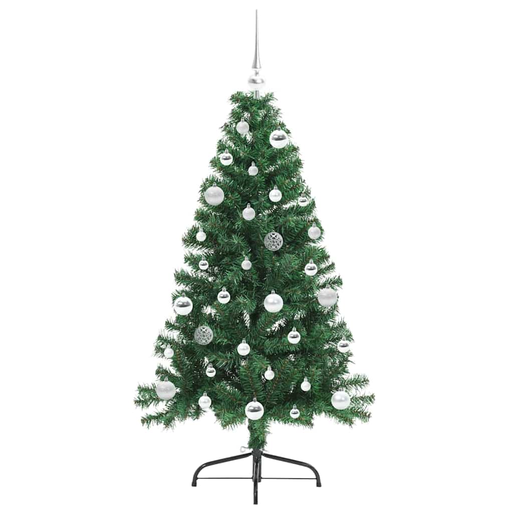 Umjetno predsvijetljeno božićno drvce Zelena 150 cm PVC