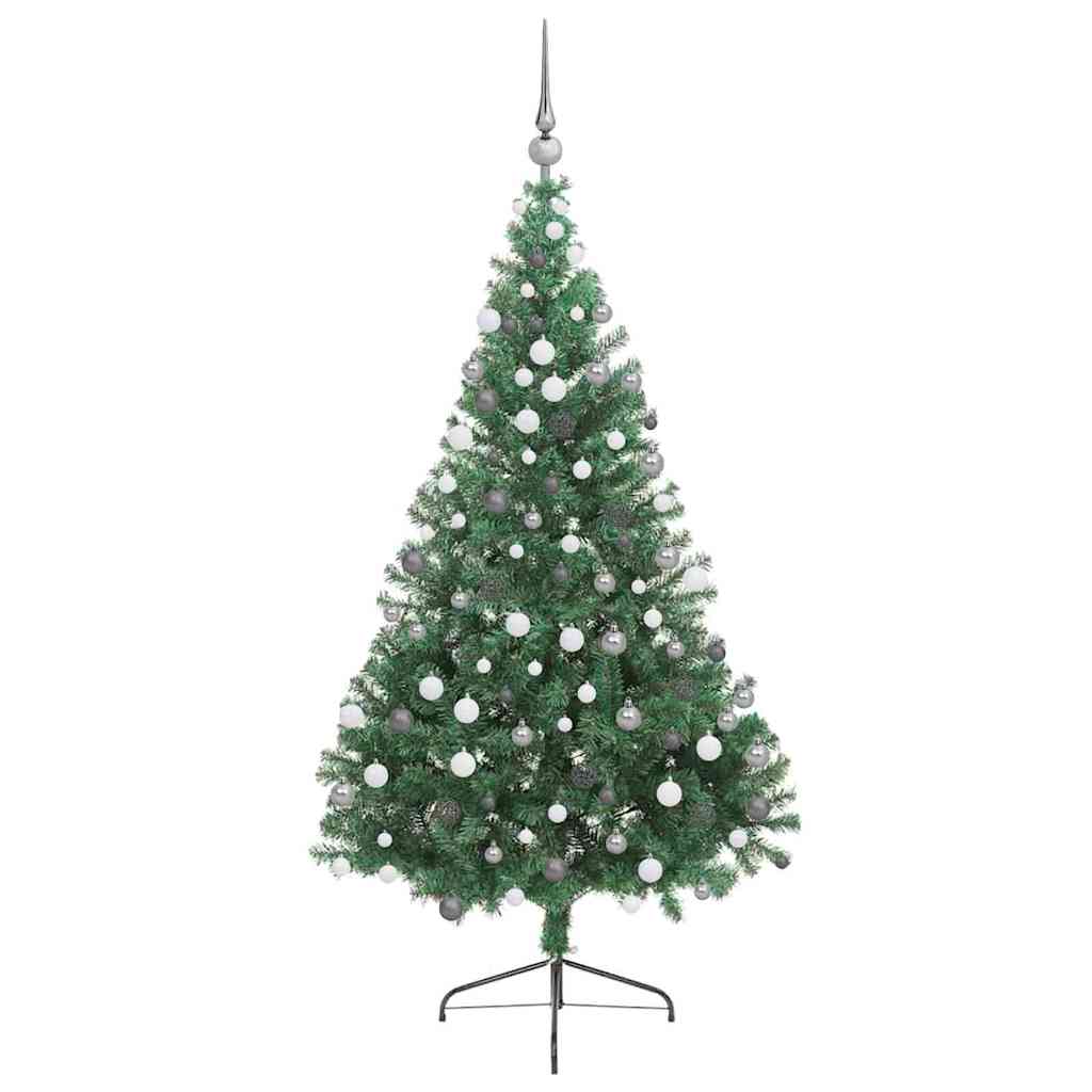 Umjetno predsvijetljeno božićno drvce Zelena 210 cm PVC