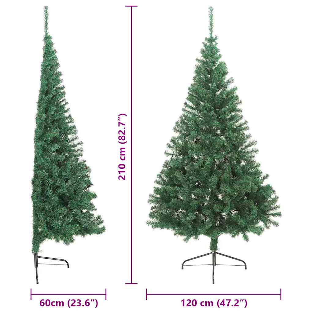 Umjetno predsvijetljeno božićno drvce Zelena 210 cm PVC