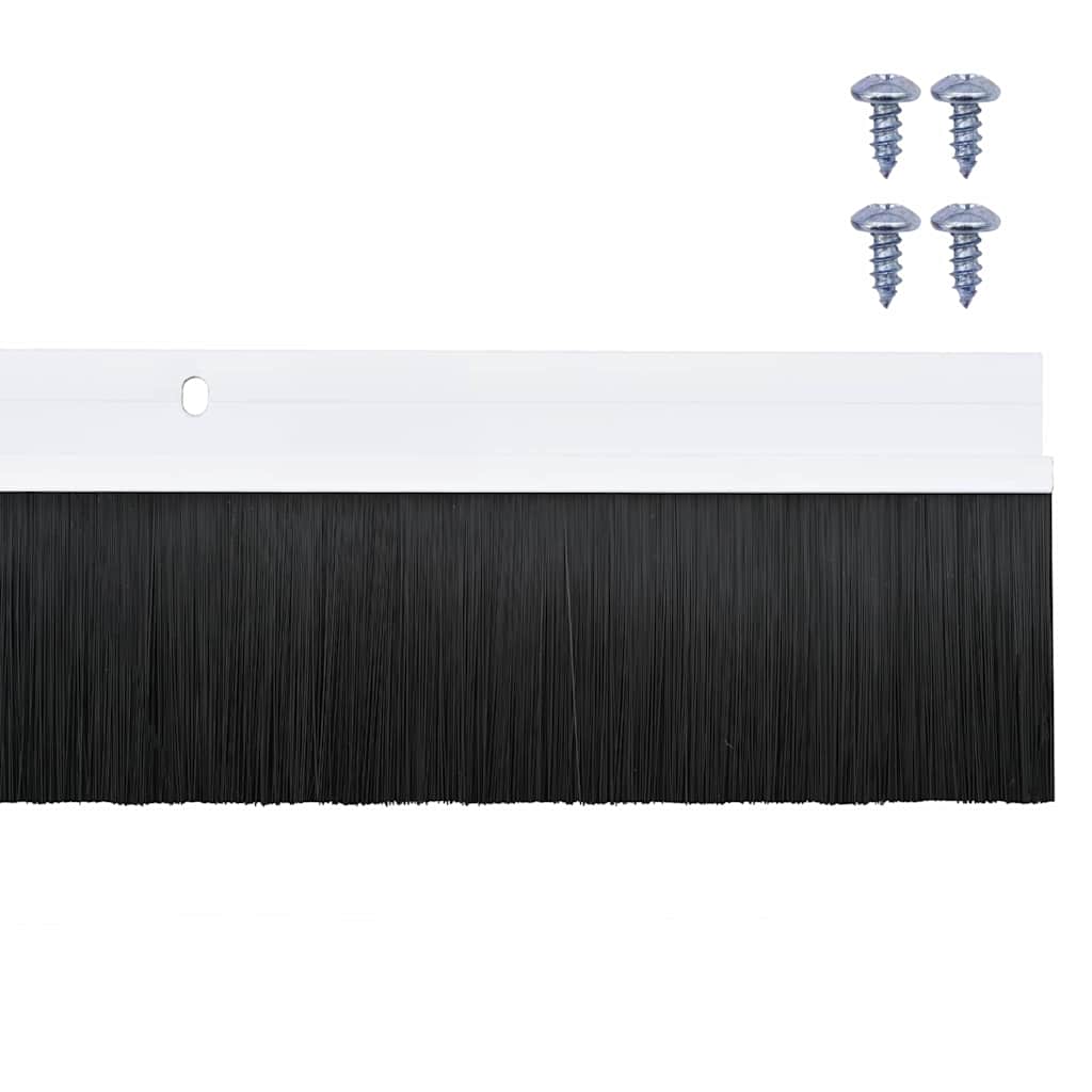 Držač četke za vrata 12 pcs Bijelo 100 cm Aluminijski legura