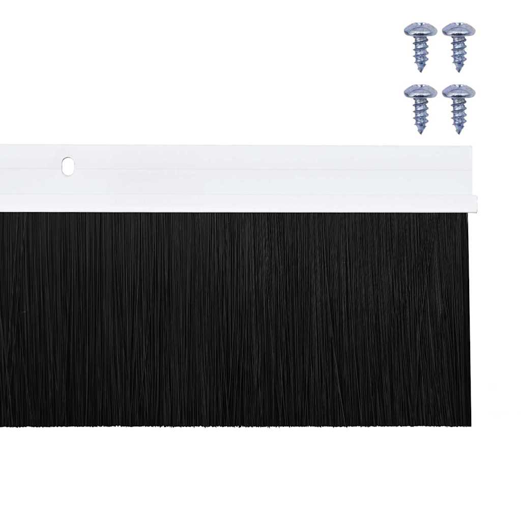 Držač četke za vrata 12 pcs Bijelo 100 cm Aluminijski legura
