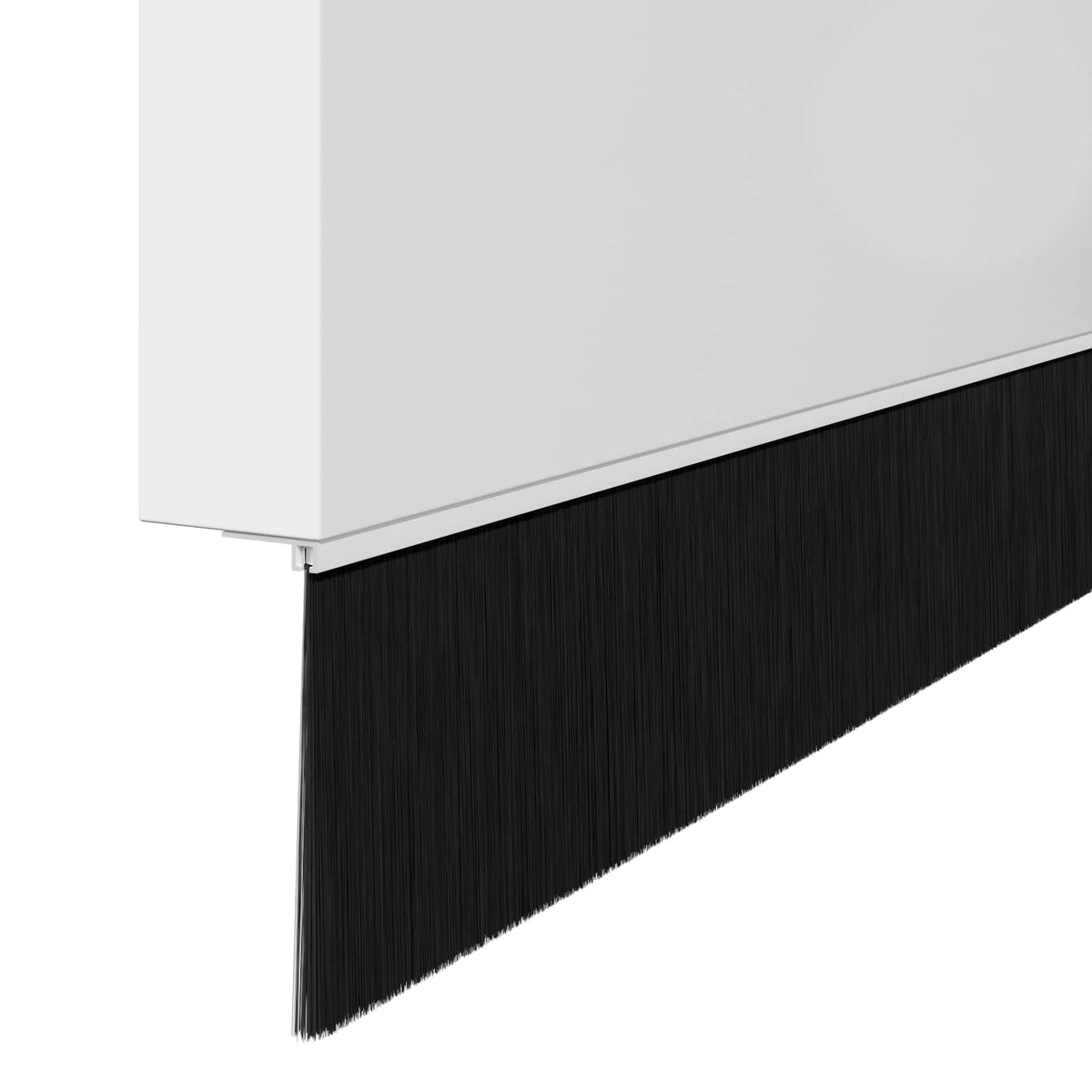 Držač četke za vrata 2 kom. Bijelo 100 cm Aluminijski legura