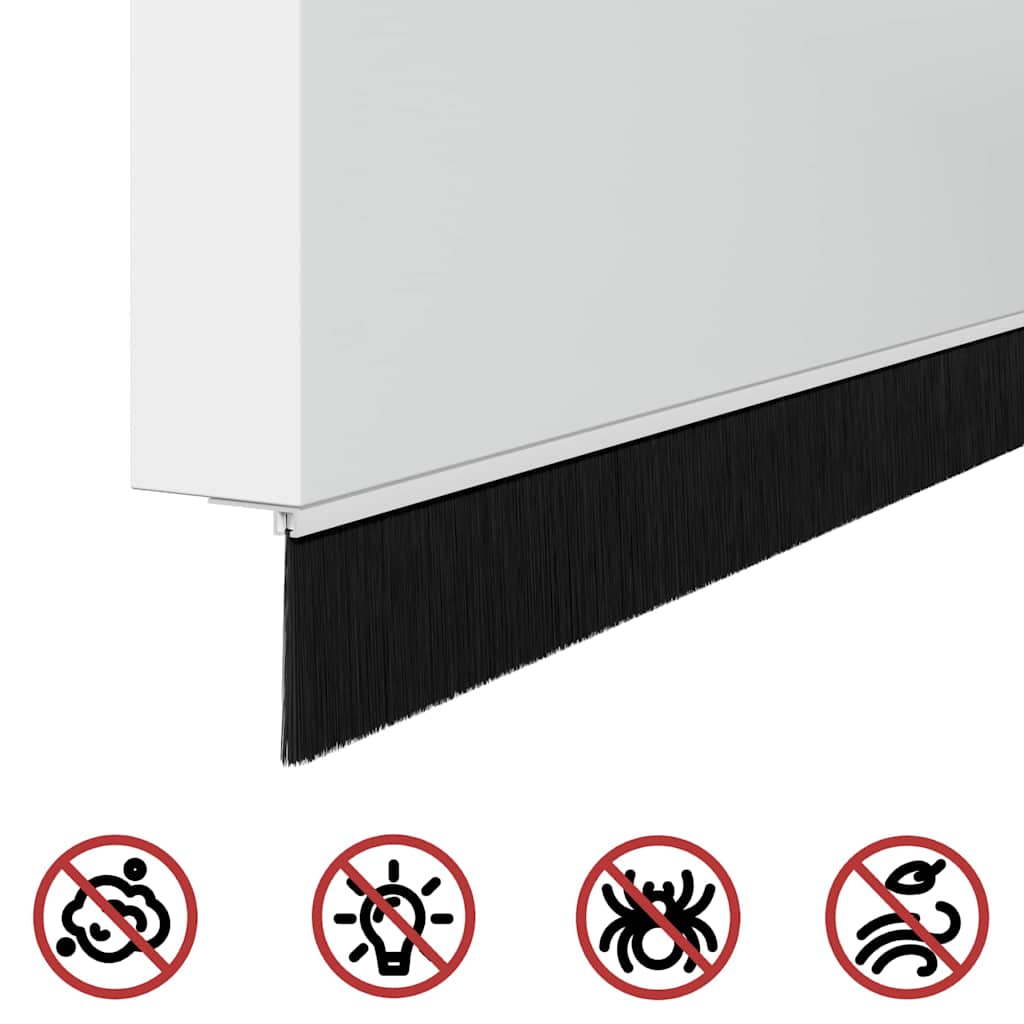 Držač četke za vrata 6 kom. Bijelo 100 cm Aluminijski legura