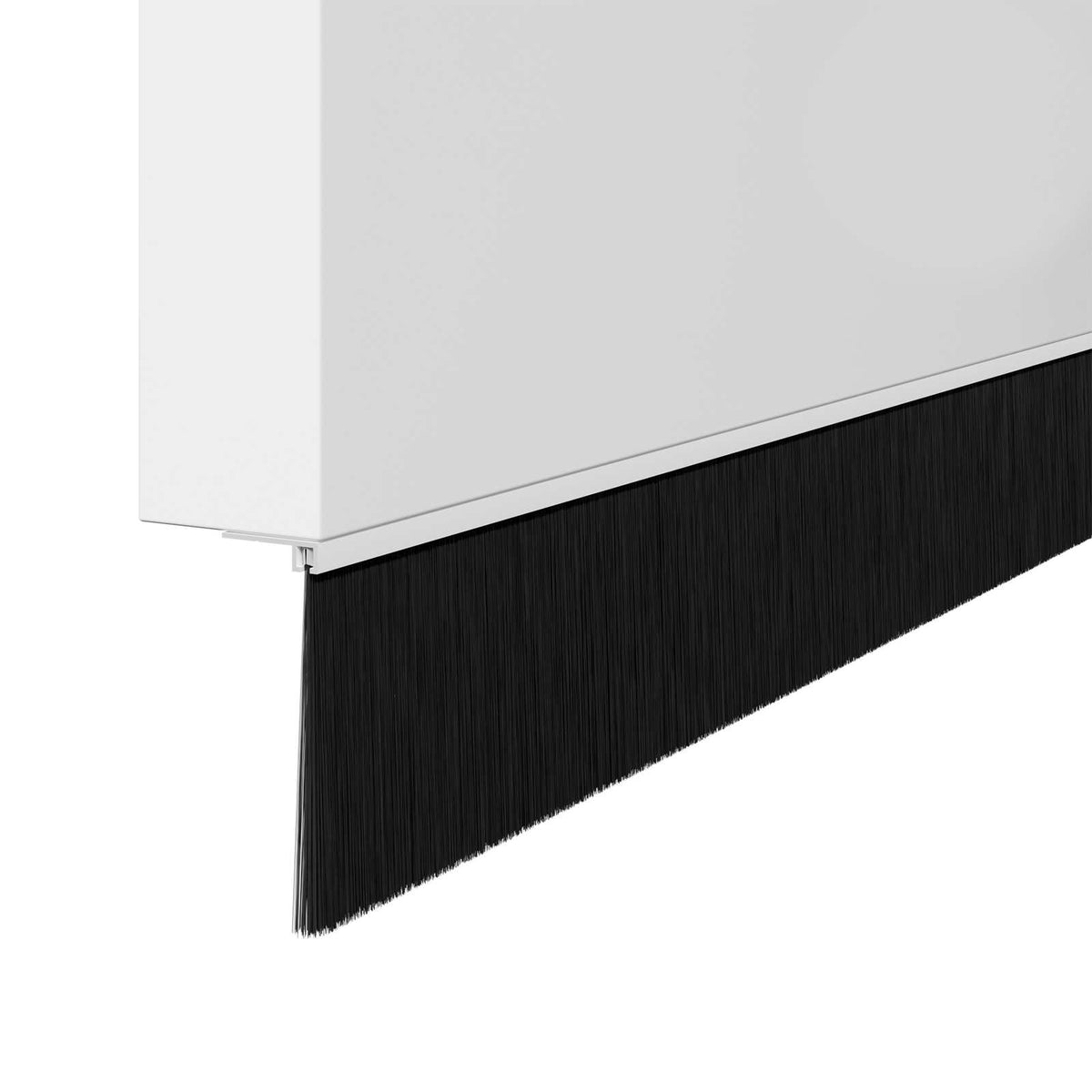 Držač četke za vrata 6 kom. Bijelo 100 cm Aluminijski legura