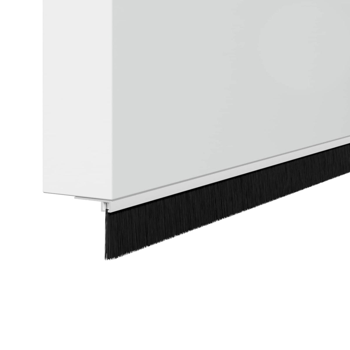 Držač četke za vrata 12 kom. Bijelo 100 cm Aluminijski legura