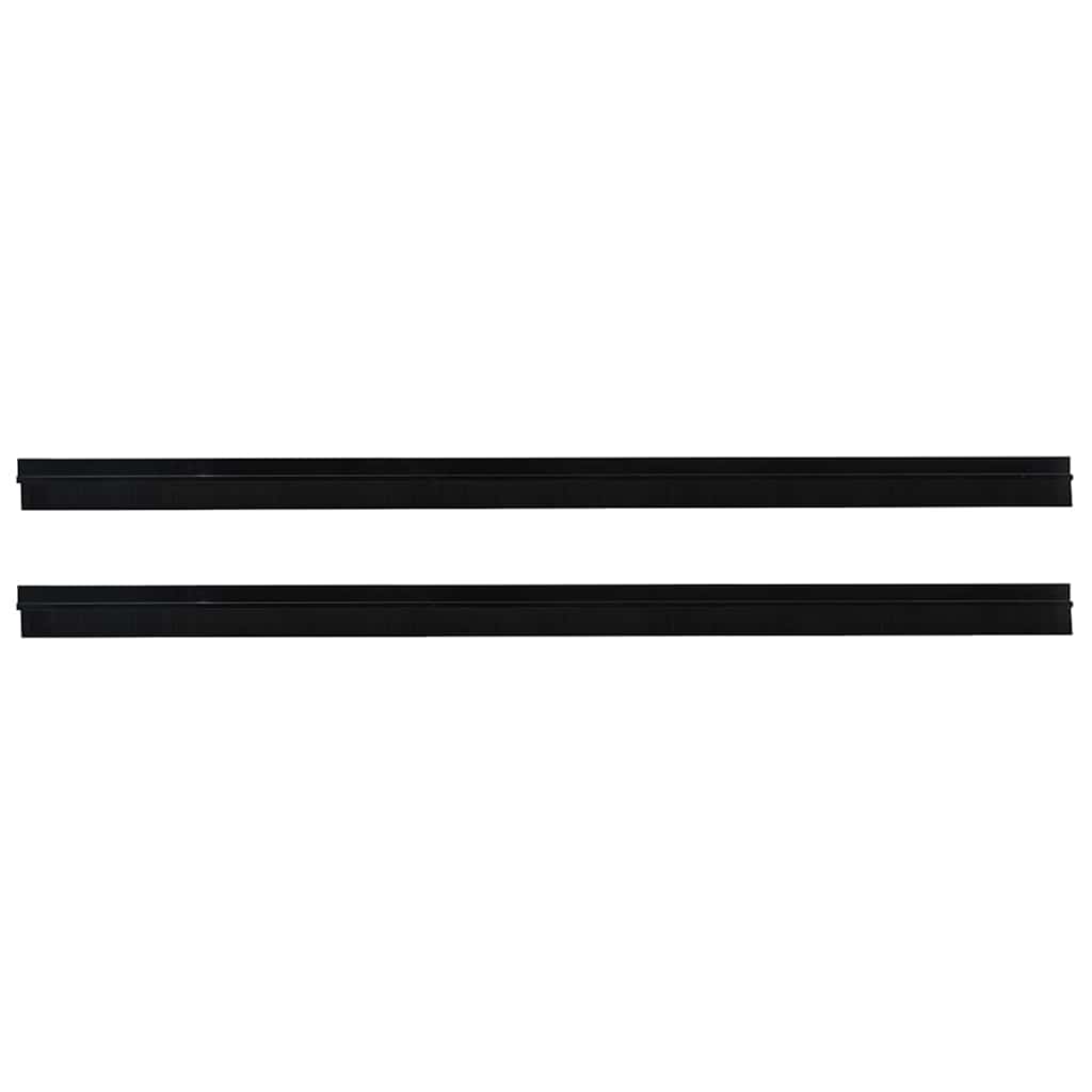 Samoljepljivi pečati za vrata 2 pcs Crna 100 cm