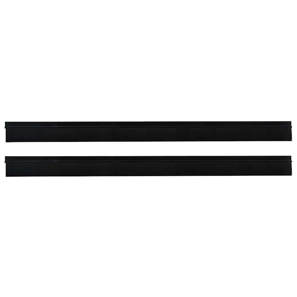 Samoljepljivi pečati za vrata 2 pcs Crna 100 cm