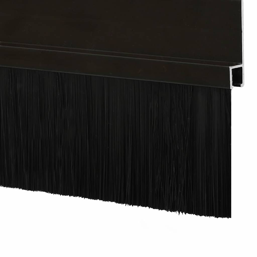 Samoljepljivi pečati za vrata 6 pcs Crna 100 cm