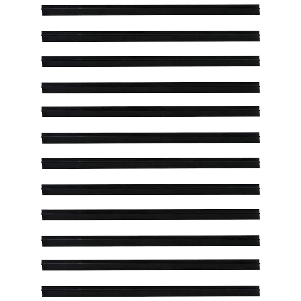 Samoljepljivi pečati za vrata 12 pcs Crna 100 cm