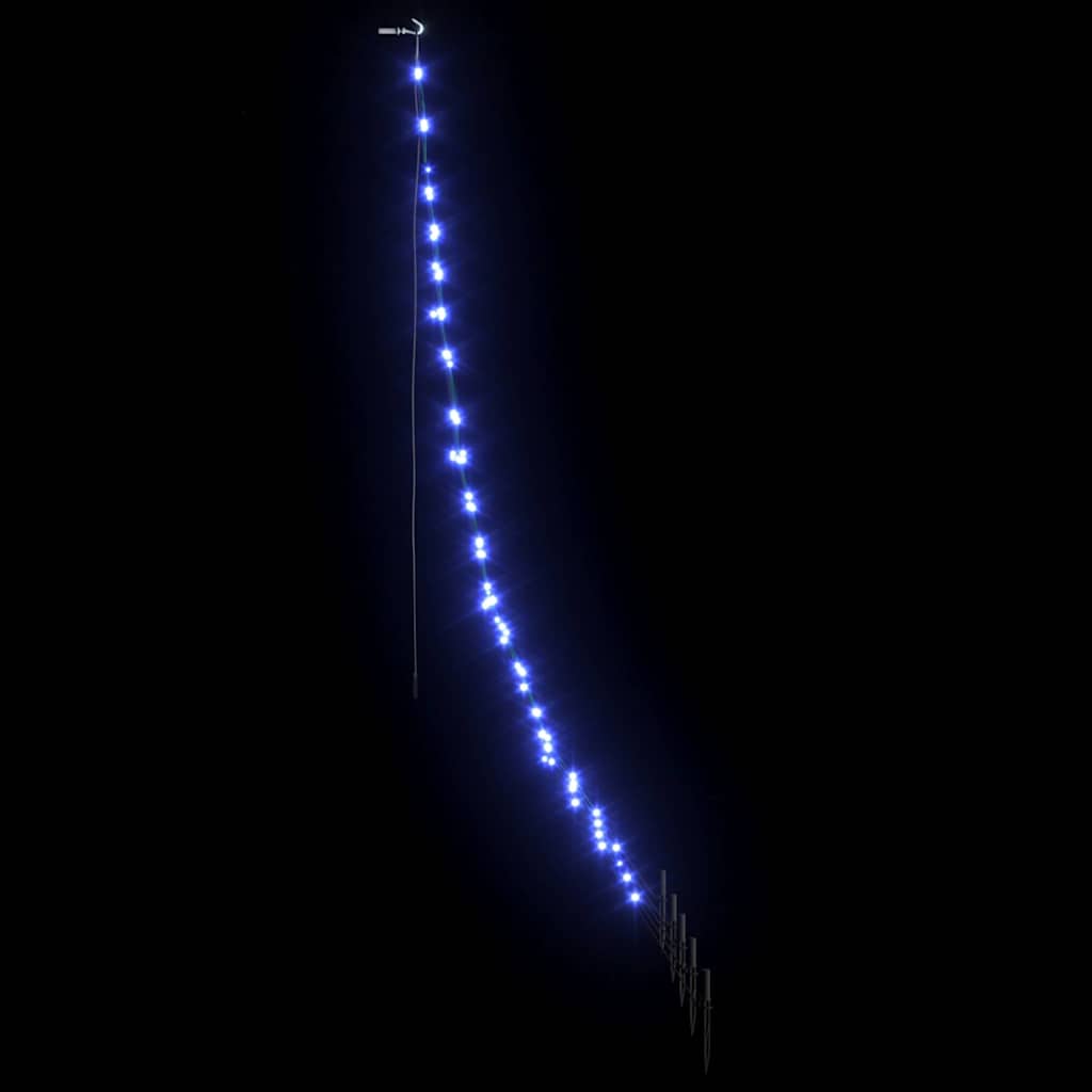 LED Božićno drvce s zemljanim klinovima Plava 182 cm Metal