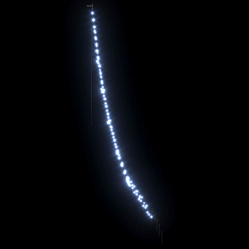 LED Božićno drvce s zemljanim klinovima Hladna bijela 306 cm