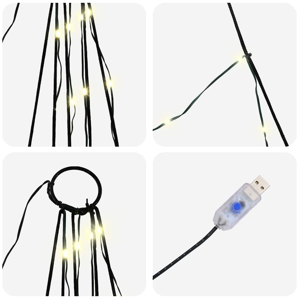 LED Božićno drvce s zemljanim klinovima Topla bijela 511 cm