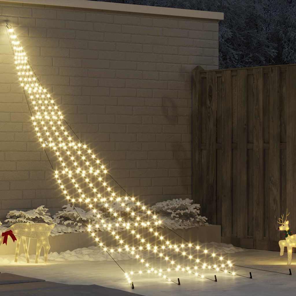 LED Božićno drvce s zemljanim klinovima Topla bijela 511 cm
