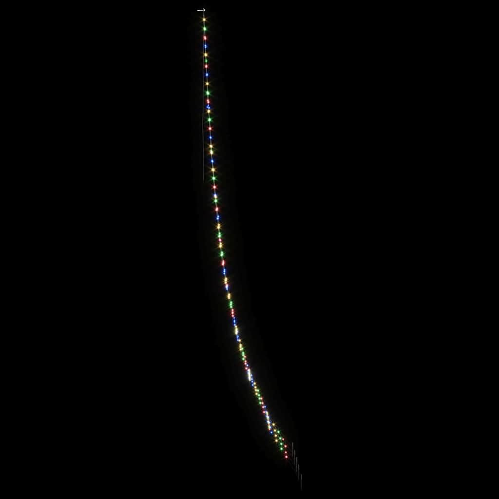 LED Božićno drvce s zemljanim klinovima Šareni 511 cm Metal