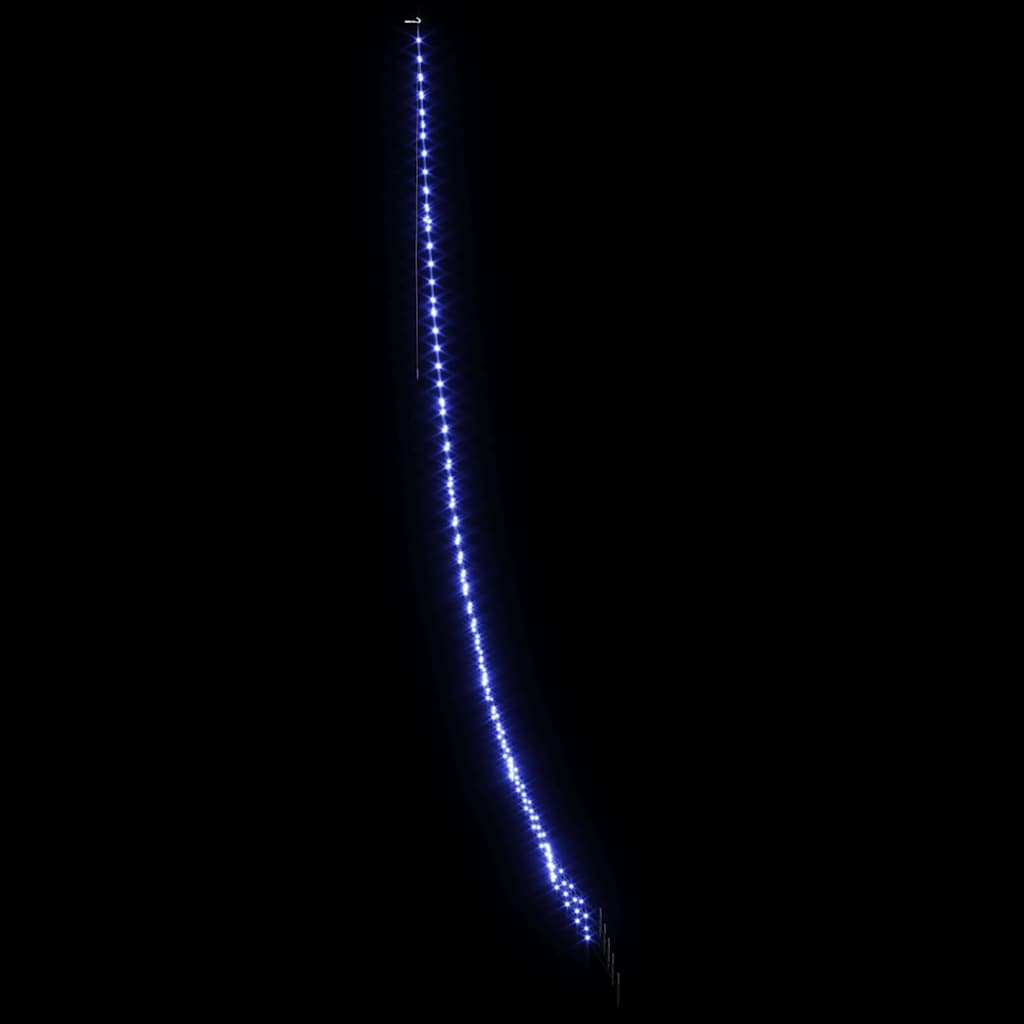 LED Božićno drvce s zemljanim klinovima Plava 511 cm Metal