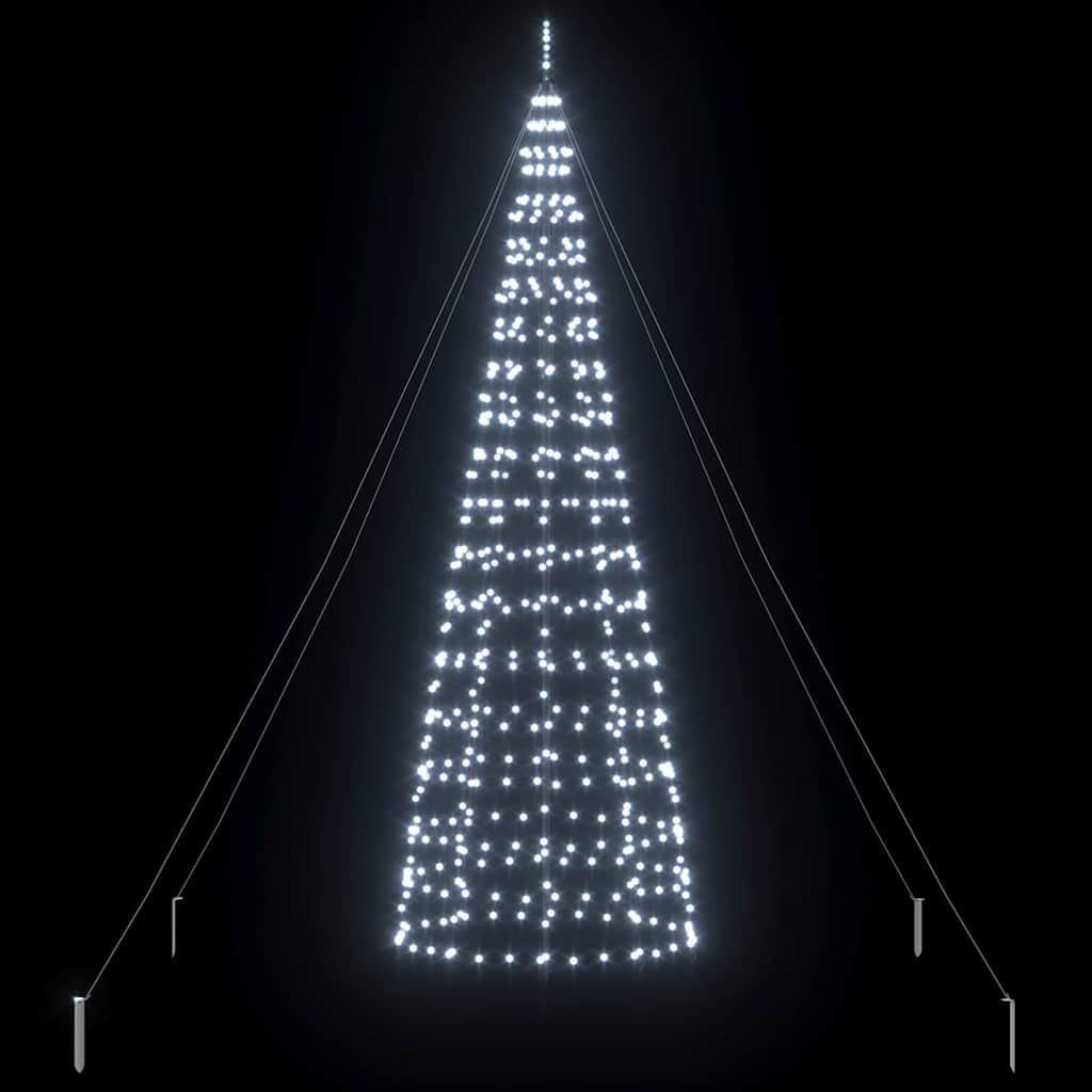 LED božićno drvce EKENAS 400 cm 800 LED lampica Hladna bijela