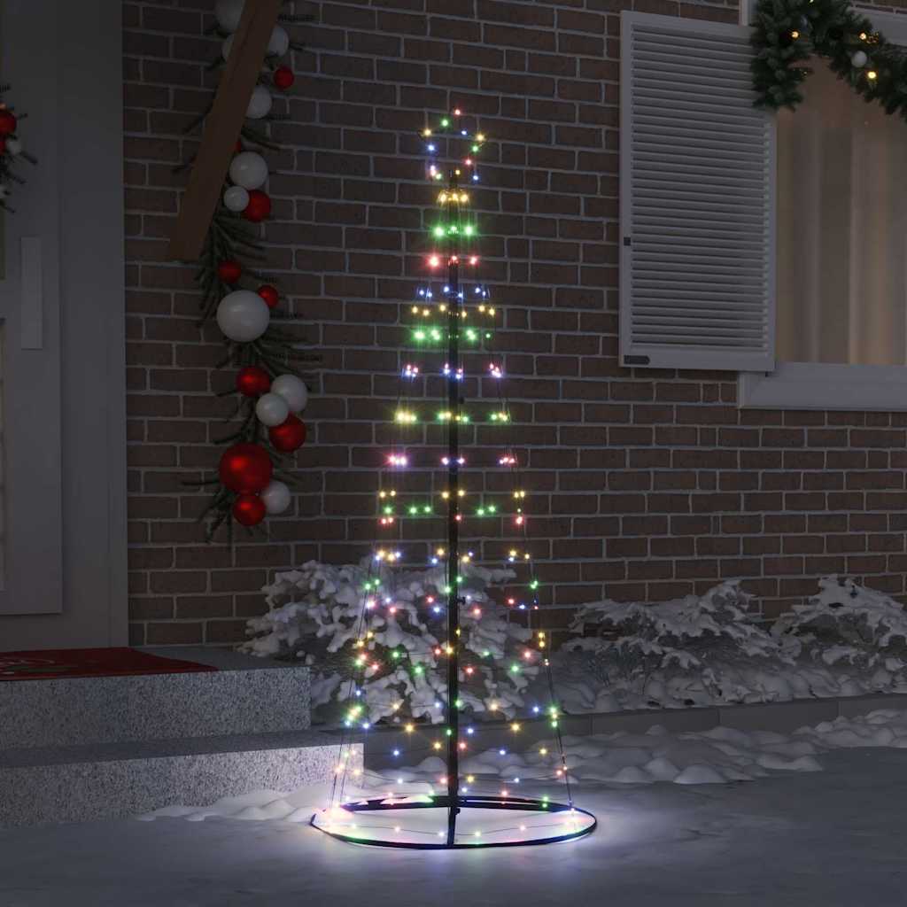 LED božićno drvce EKENAS 250 cm 390 LED lampica Višebojno Čelik