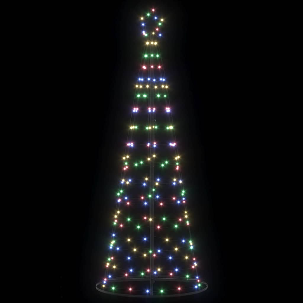 LED božićno drvce EKENAS 250 cm 390 LED lampica Višebojno Čelik