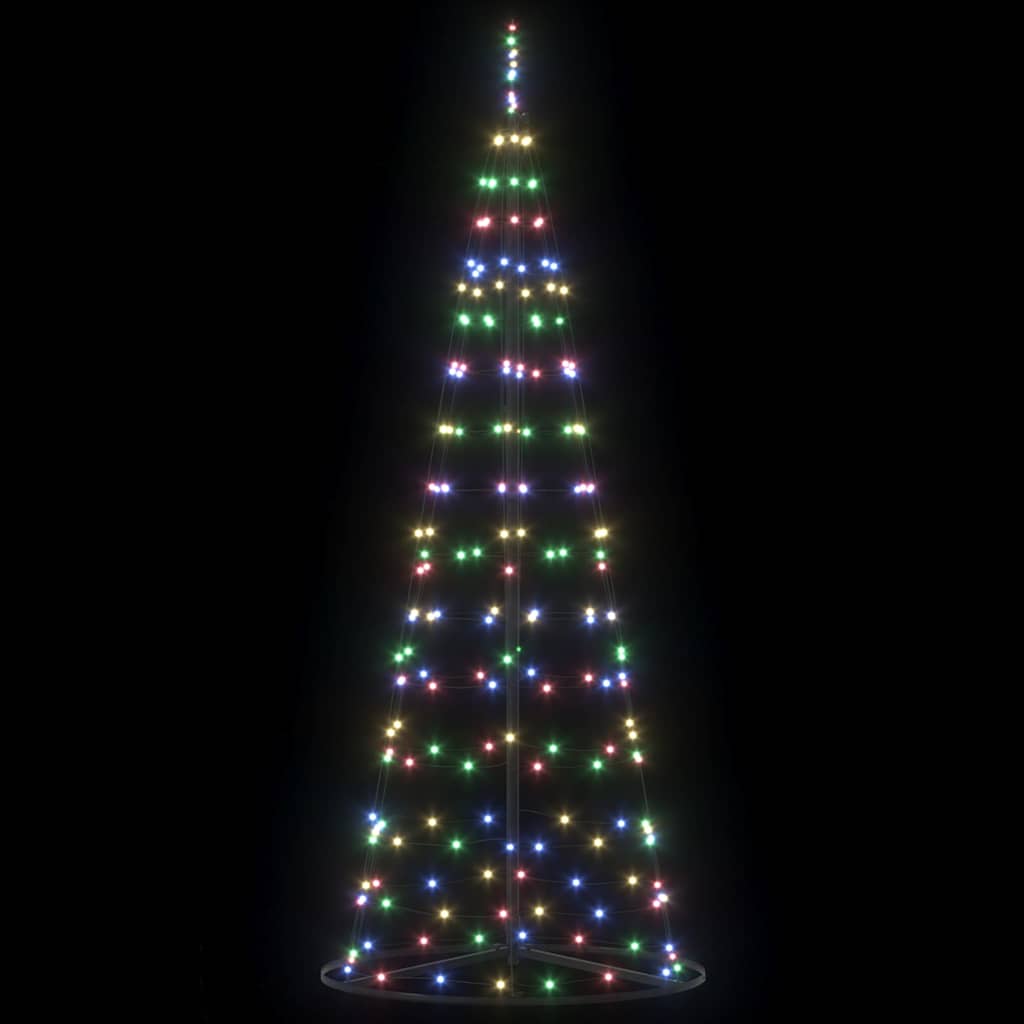 LED božićno drvce EKENAS 250 cm 390 LED lampica Višebojno Čelik