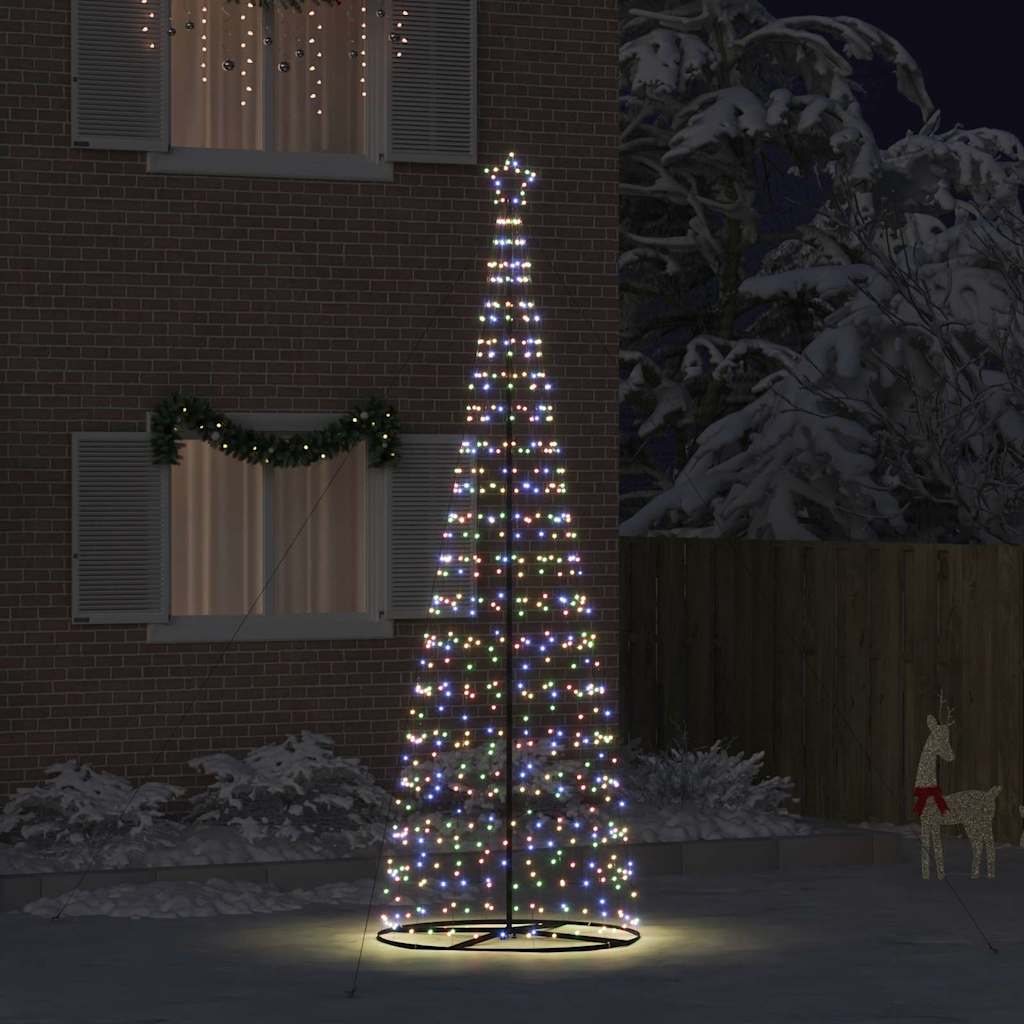LED božićno drvce EKENAS 400 cm 800 LED lampica Višebojno Čelik