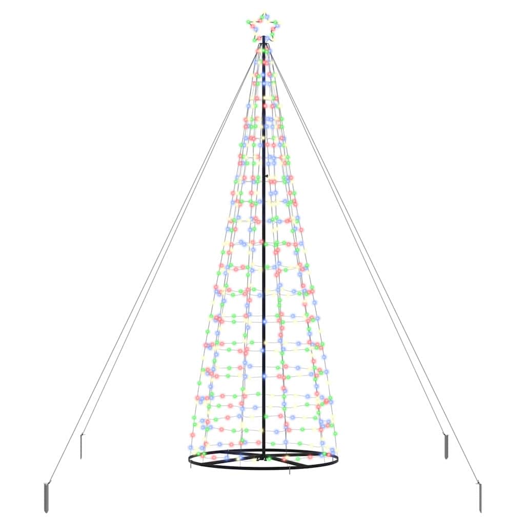 LED božićno drvce EKENAS 400 cm 800 LED lampica Višebojno Čelik