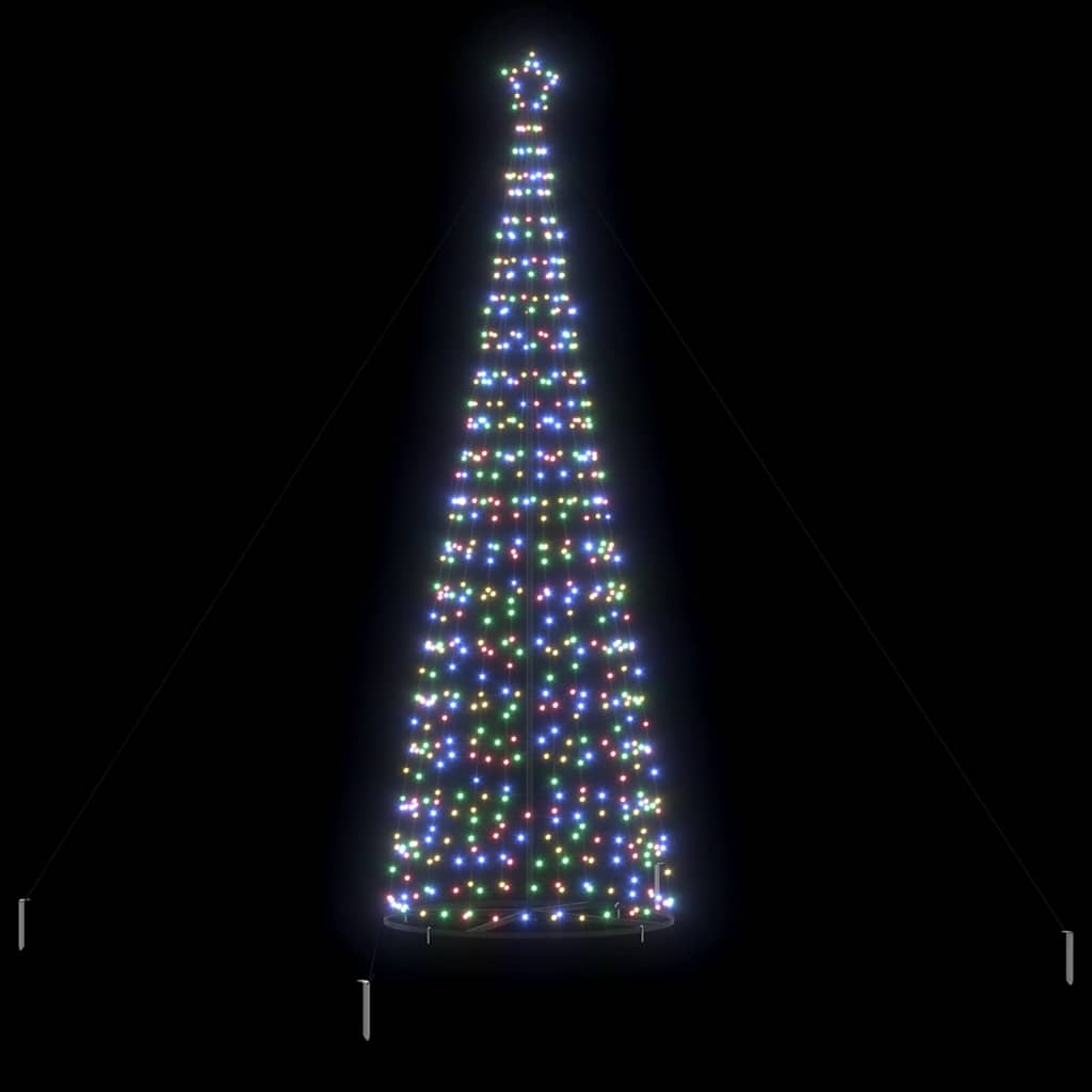 LED božićno drvce EKENAS 400 cm 800 LED lampica Višebojno Čelik