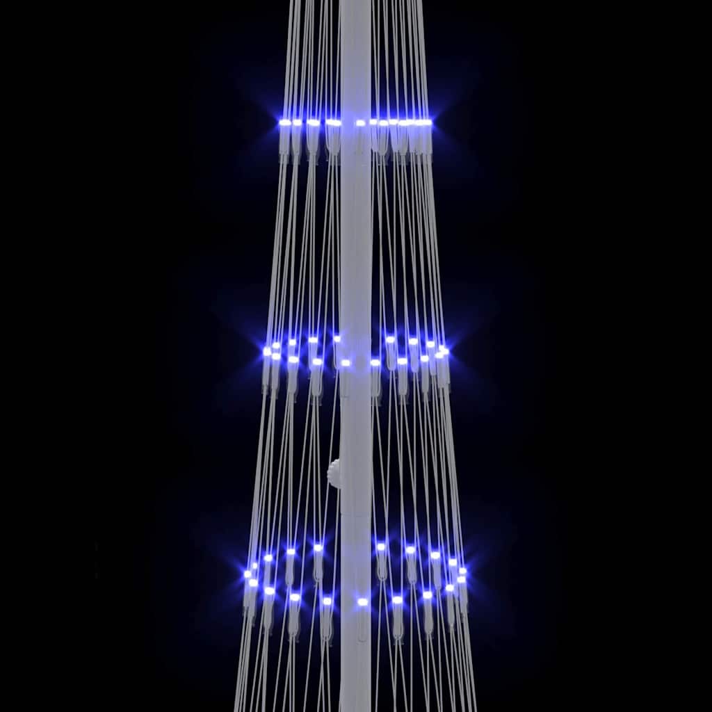 LED božićno drvce s stalakom Plava 51 x 51 x 190 cm Metal