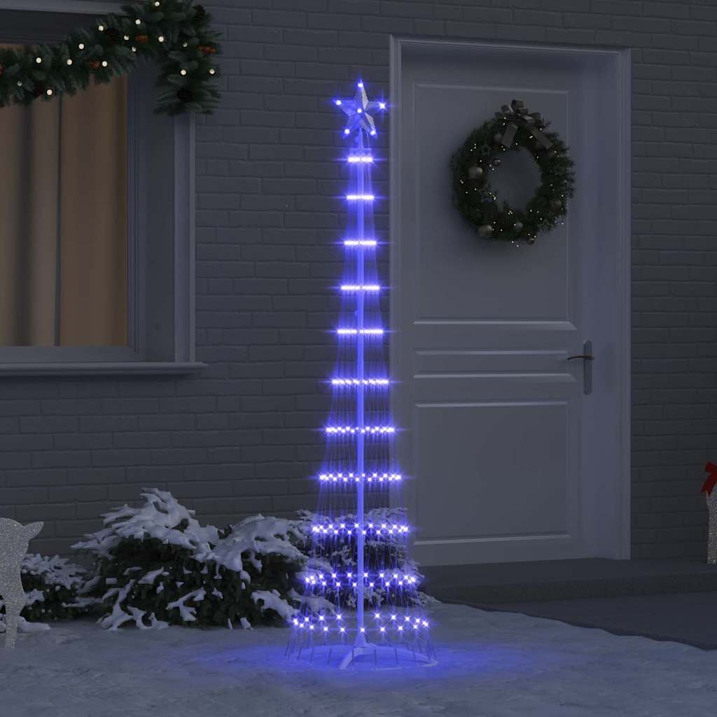 LED božićno drvce s stalakom Plava 51 x 51 x 190 cm Metal