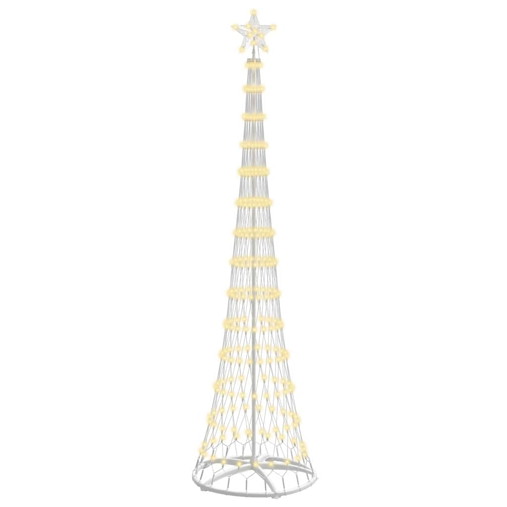 LED božićno drvce s 290 LED svjetlima Topla bijela 250 cm Metal