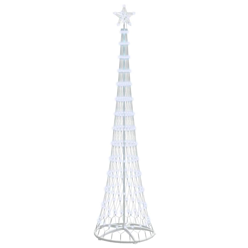 LED božićno drvce s stalakom Hladna bijela 250 cm Metal