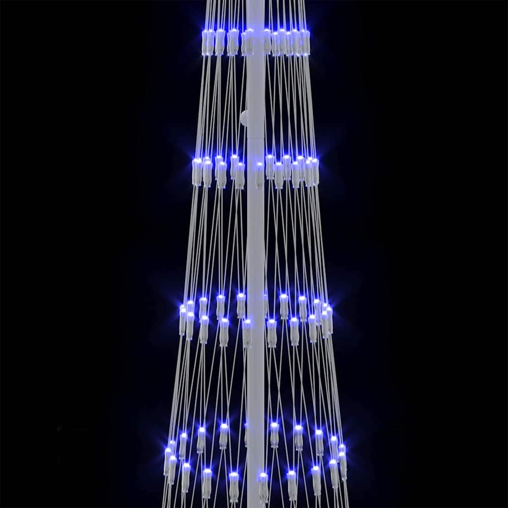 LED božićno drvce s 290 LED svjetlima Plava 250 cm Metal