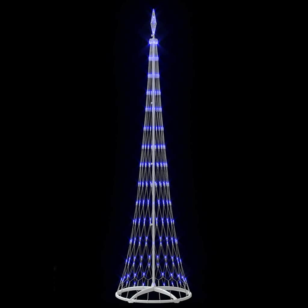 LED božićno drvce s 290 LED svjetlima Plava 250 cm Metal