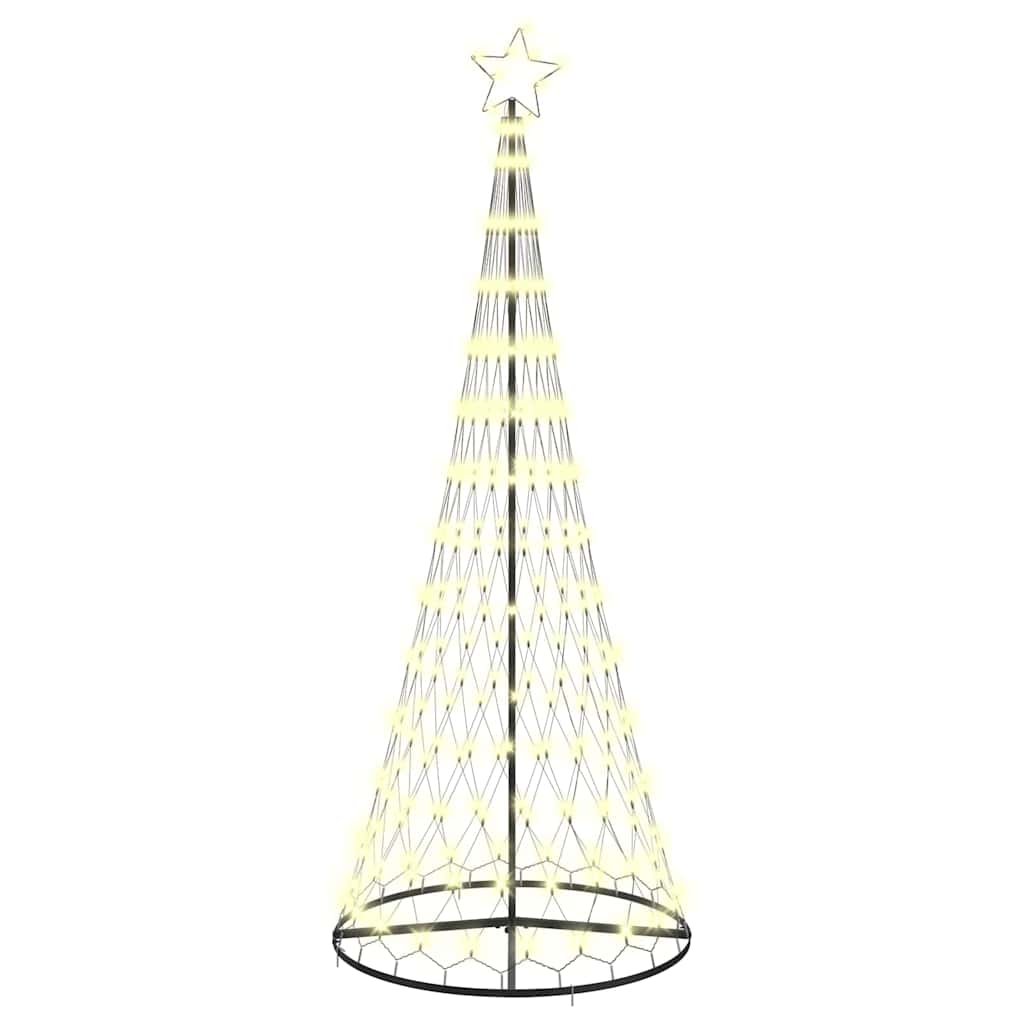 LED božićno drvce s 295 LED svjetlima Topla bijela 250 cm Metal