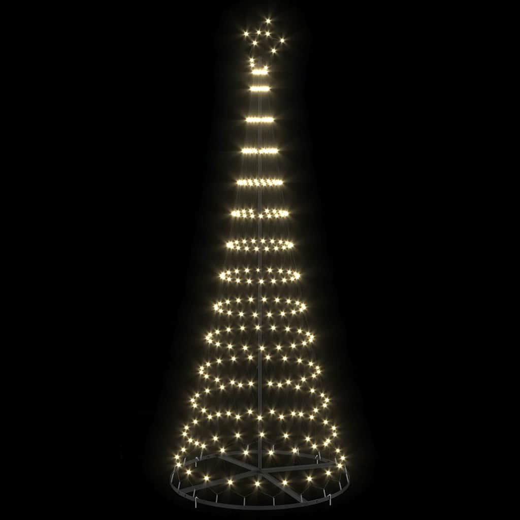 LED božićno drvce s 295 LED svjetlima Topla bijela 250 cm Metal