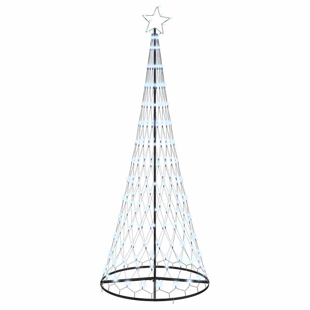 LED božićno drvce s stalakom Hladna bijela 250 cm Metal