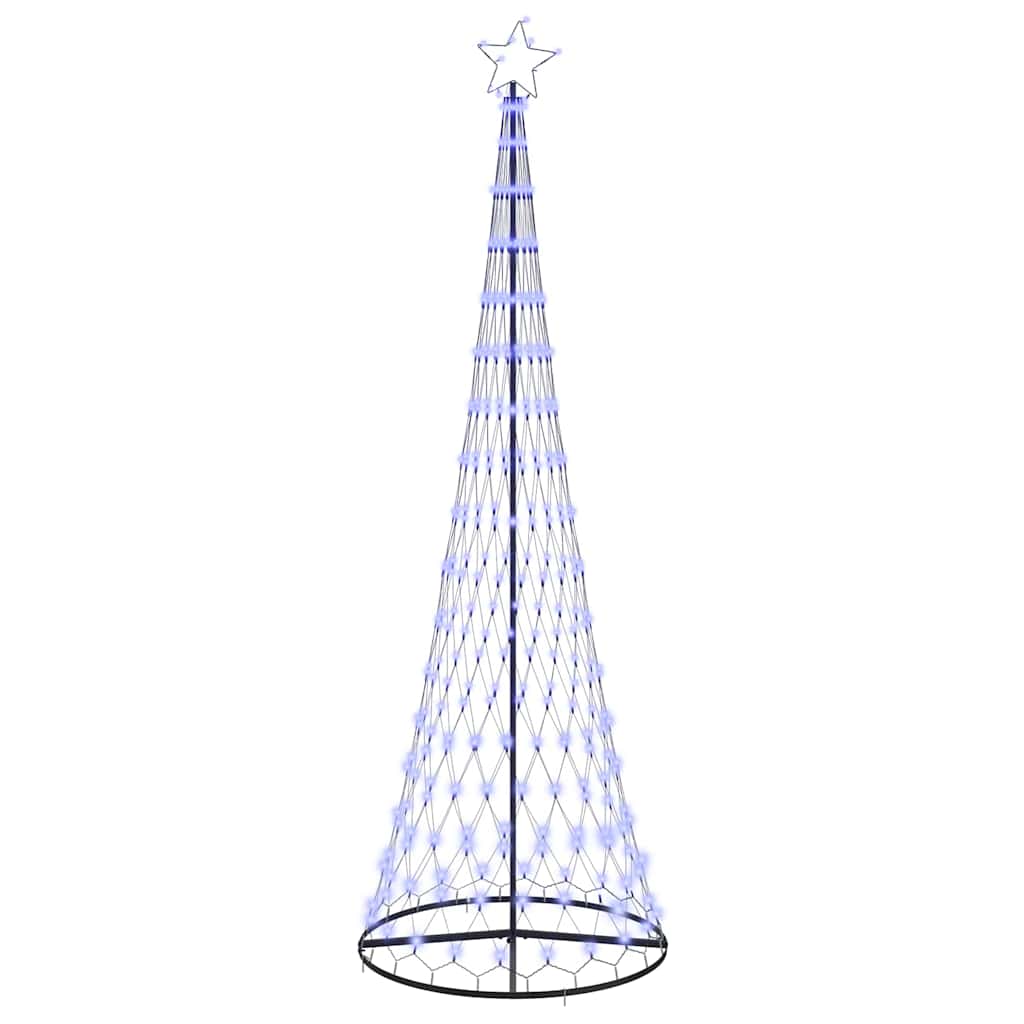 LED božićno drvce s 355 LED svjetlima Plava 302,5 cm Metal