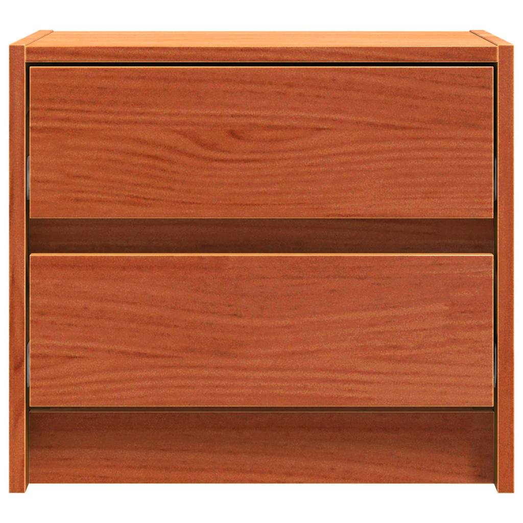 Noćni ormarići 2 pcs Vosak smeđa 40 x 30.5 x 35.5 cm Borovina