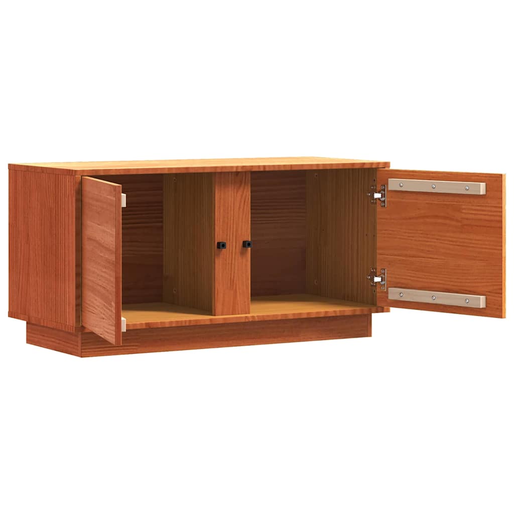 TV ormar Vosak smeđa 80 x 35 x 40,5 cm Čvrsto borovo drvo