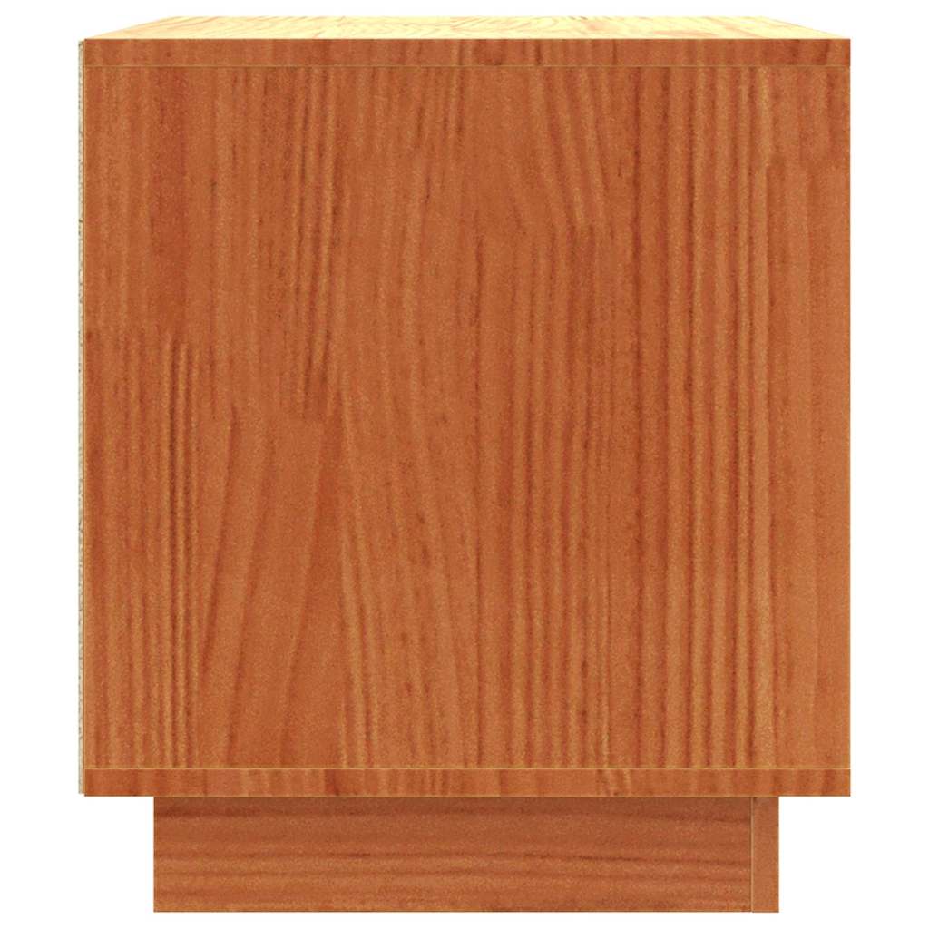 TV ormar Vosak smeđa 80 x 35 x 40,5 cm Čvrsto borovo drvo