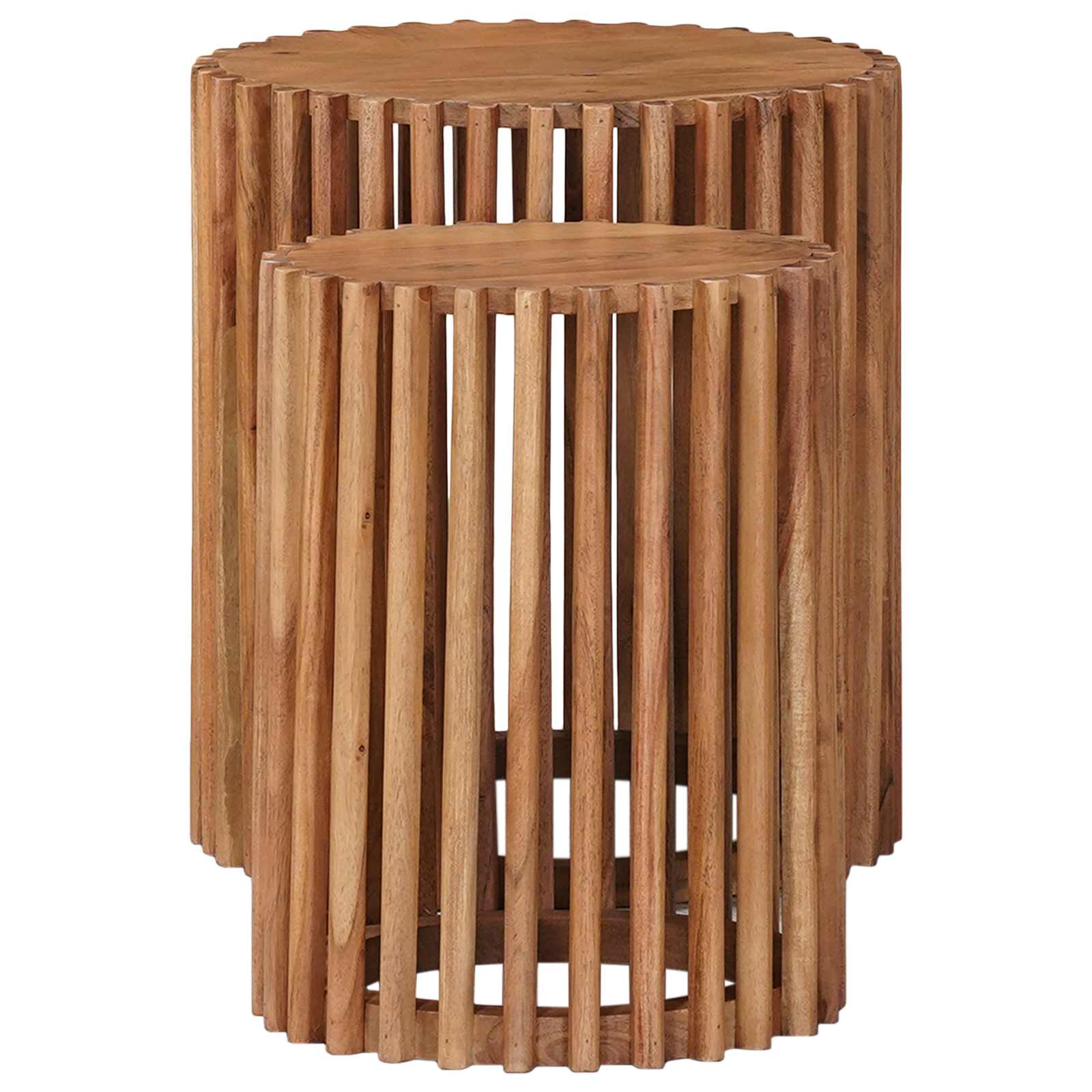 Set ručno rađenih bočnih stolova 2 pcs Smeđa 40 x 40 x 45 cm