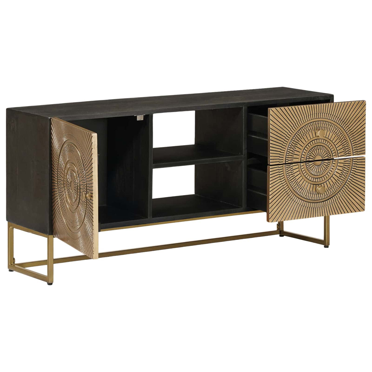 TV ormar s ladicama s policom s pohranom Mjed 105 x 30 x 50 cm