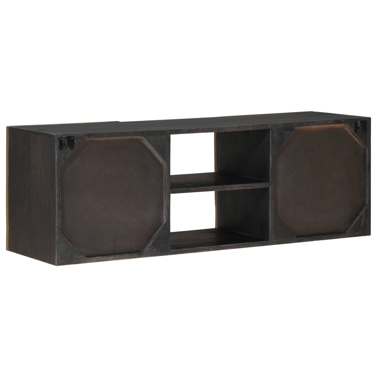 TV ormar s policom s pohranom s vratima Mjed 105 x 30 x 35 cm