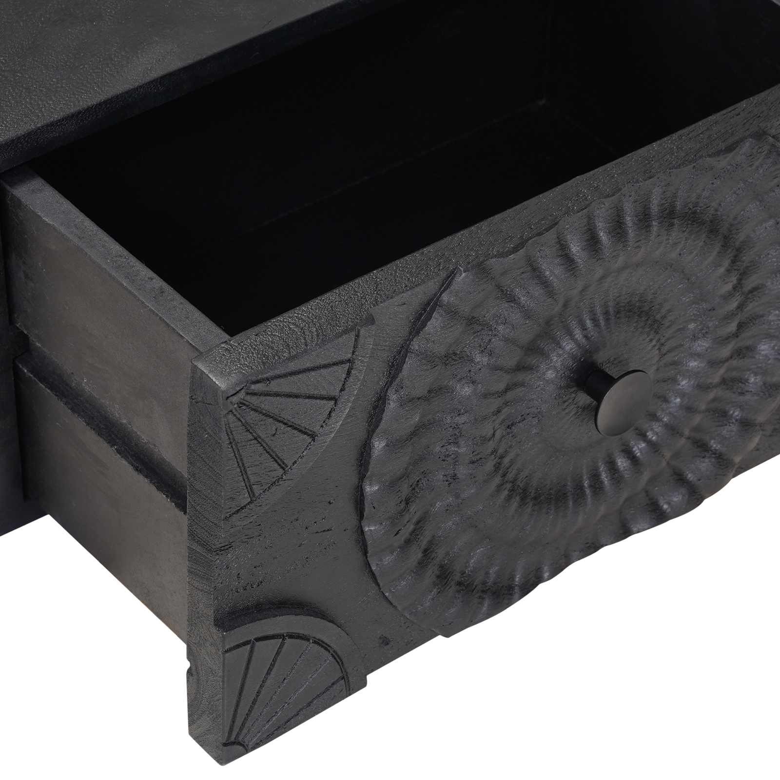 Noćni ormar s ladicama Crna 40 x 30 x 20 cm